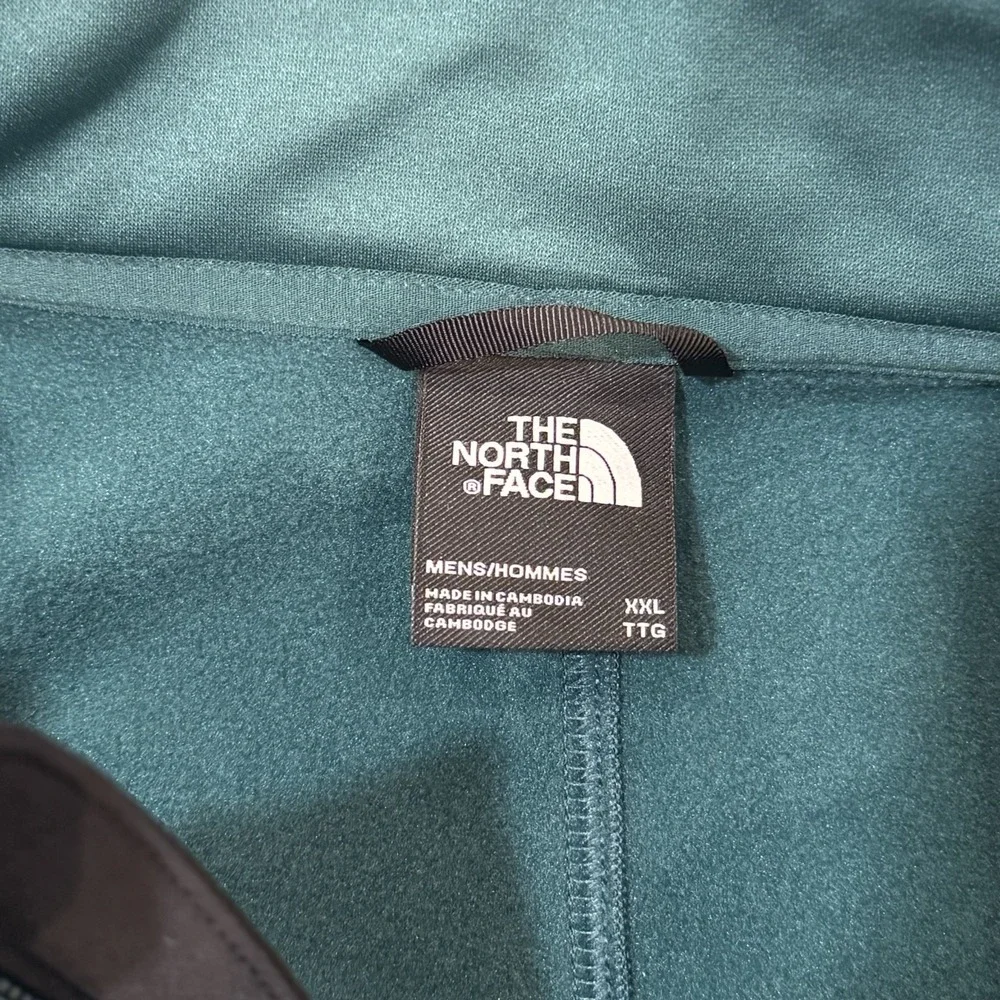 The North Face Crest Full Zip Fleece Jacket Men's XXL Blue NF0A897C Chest Pocket